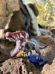 Chibi Spinosaurus, 3d printed figure painted, Jurassic Park 3