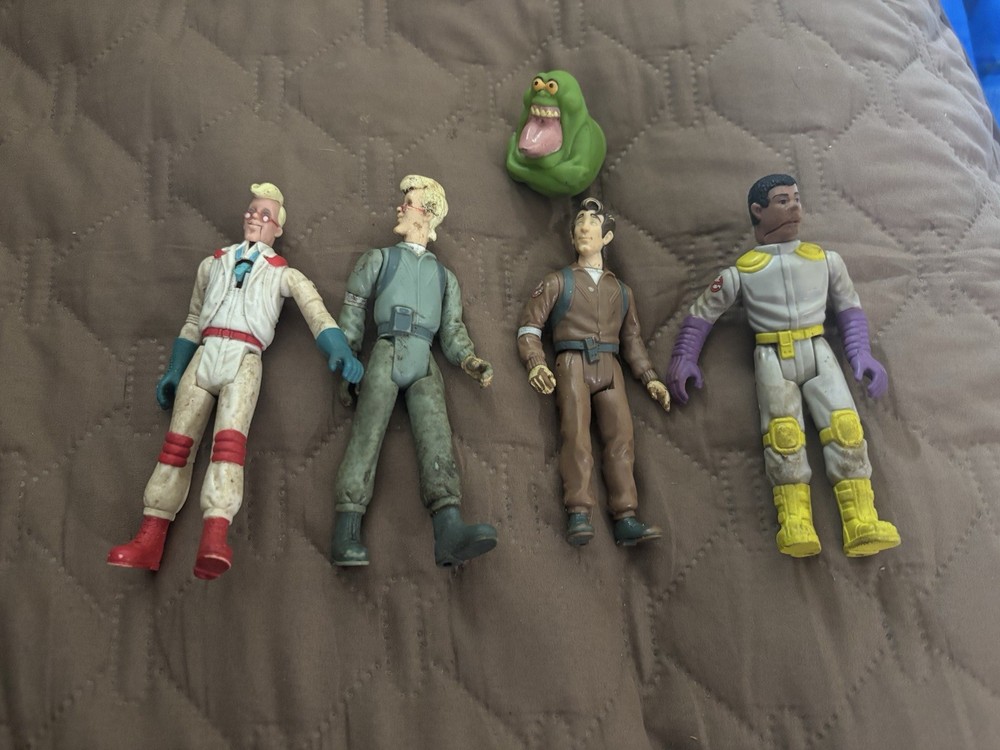 Lot Of 4 Ghostbusters Figures + Slimer!