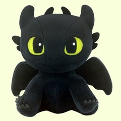 How To Train Your Dragon 3 Toothless Light Fury Plush Doll Sitting 7″ FREE SHIP