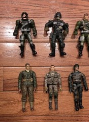 Military Soldier Action Figure Mixed Lot Plastic Multicolor Military & Adventure