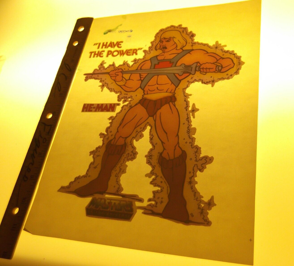 Vintage 80’s Masters of the universe HE-MAN T-SHIRT IRON-ON, I HAVE THE POWER!