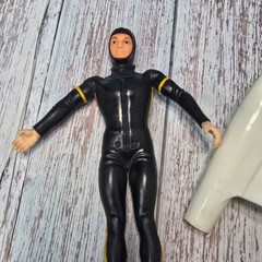 Mattel Vintage 6.5” 1969 Sea Devils Rick Riley Diver Figure Fins Lot