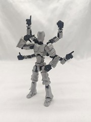 T13 3D Action Figure Set (Assembly Completed) 2 Pcs, 3D Printed Multi-Jointed, T
