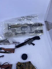 Huge 1/6 Scale Military Weapons Gear Lot Demon, Twizted, Ultimate Solder & More
