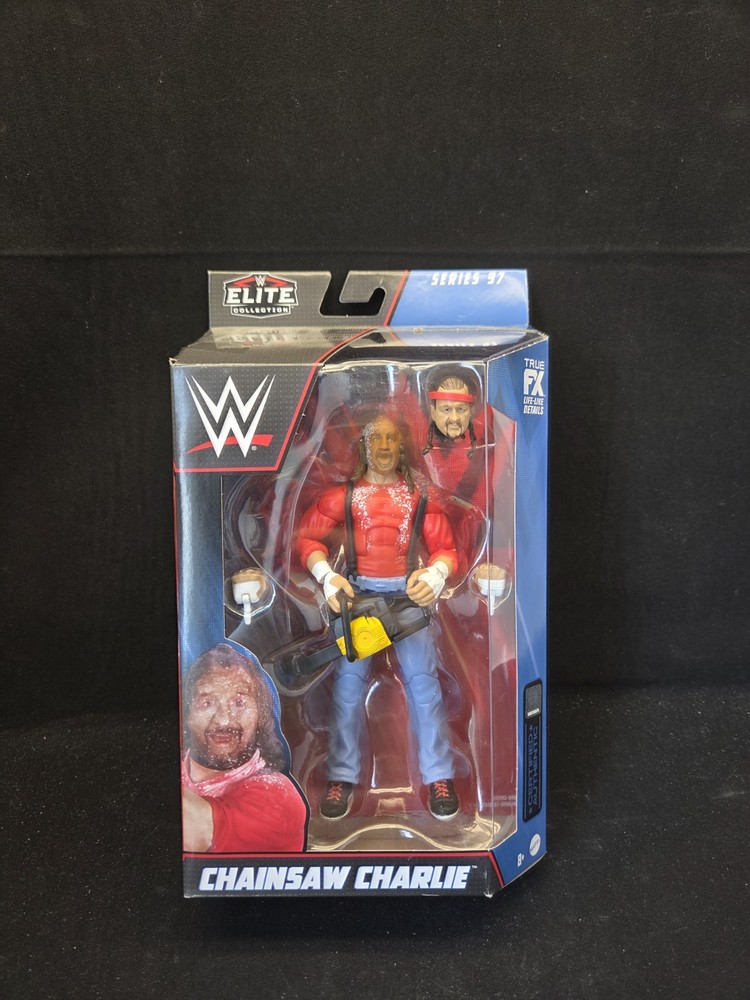2022 Mattel elite WWE CHAINSAW CHARLIE TERRY FUNK ACTION FIGURE NICE WWF ECW WCW