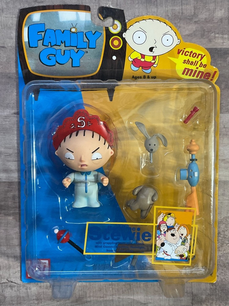 Family Guy Bedtime Stewie Action Figure Series 1 Mezco Sealed G5