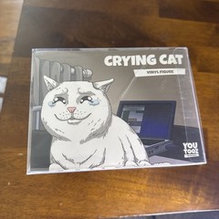 NEW YouTooz Collectibles MEME CRYING CAT Vinyl Figure 3in Tall Schmuserkadser