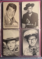 24 Vintage 1950-60s Movie and TV Star Exhibit Cards – John Wayne, Lone Ranger