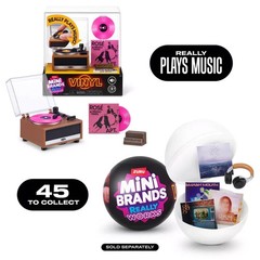 ZURU MINI BRANDS VINYL Mini Record Player Really Works Rose Bruno Mars APT Album