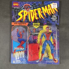 WEB PARACHUTE ACTION FIGURE SPIDER-MAN NEW TOY BIZ VINTAGE ANIMATED SERIES 1994