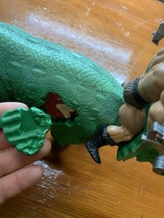 CUSTOM BIONATOPS Triceratops He-man MOTU Must See! ONE-OF-A-KIND! Jurassic Park