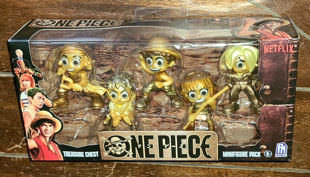 Netflix One Piece Treasure Chest Minifigure Pack: LUFFY/ZORO/NAMI/USOPP/SANJI
