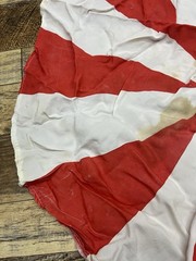 Vintage GI Joe 12” Round Red & White Parachute No Strings (NO PACK) Stain