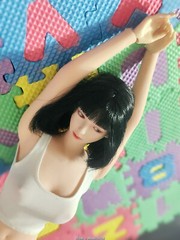 US 1:6 Pale Skin Medium Breast Female Makeup Seamless Figure Body With detail