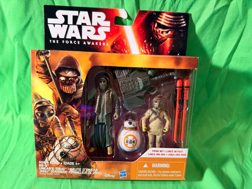 Star Wars The Force Awakens BB-8 + Unkar’s Thug + Jakku Scavenger Action Figure