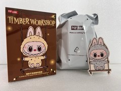 POPLAND Timber Workshop Playing On The Swing Plush Pendant Open Confirmed “Grey”
