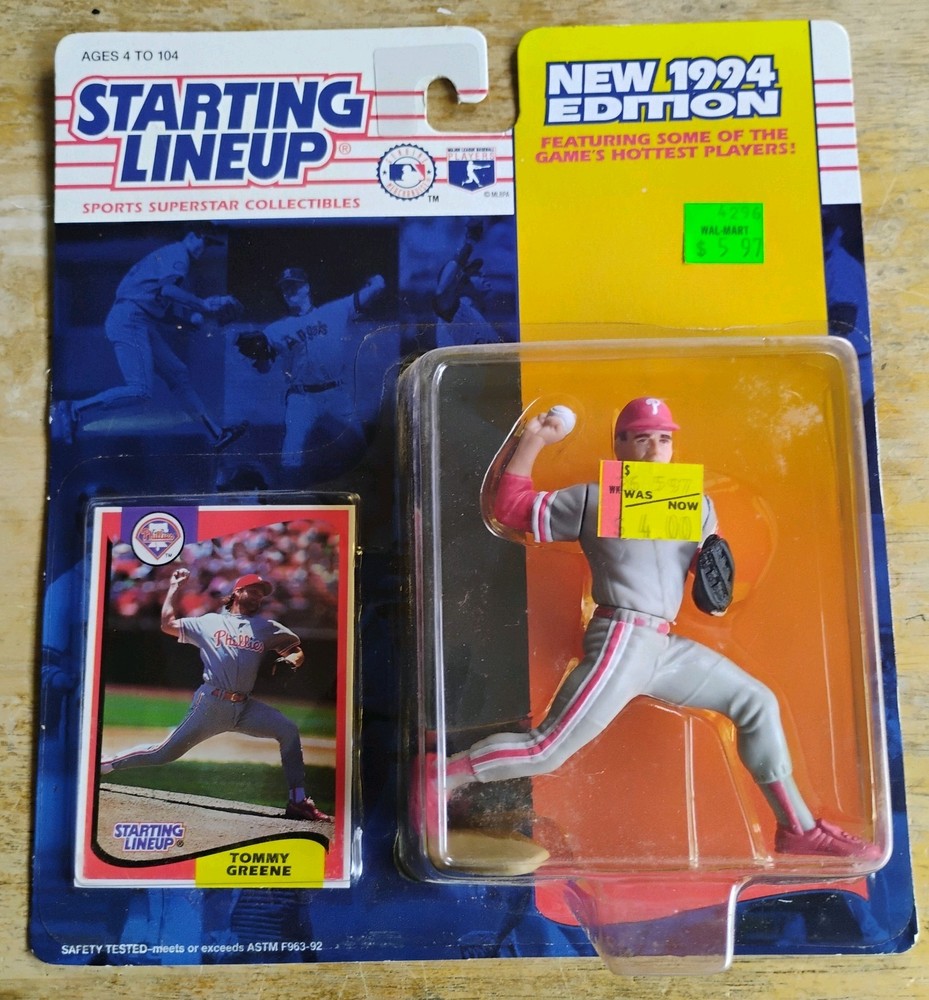 1994 Starting Lineup Tommy Greene MLB Philadelphia Philles Free Shipping