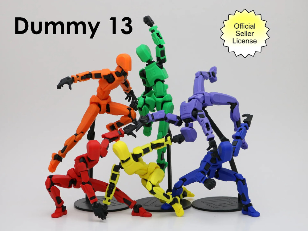 Dummy 13 8-inch Figure – Very Poseable, Custom Colors & Types, Many Accessories