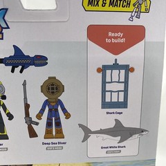 Devseries Shark Bite 2 Shark Cage Toy + Virtual Item Code – New