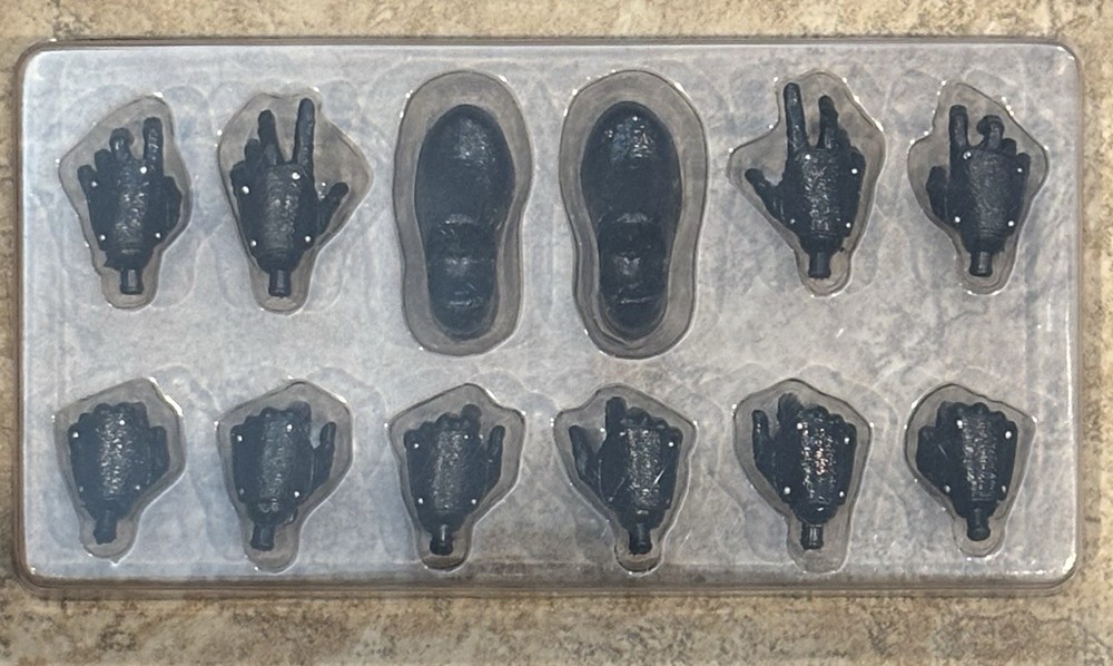 Four Horsemen Mythic Legions Accessory Pack Set: Black Leather Hands & Feet