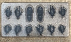Four Horsemen Mythic Legions Accessory Pack Set: Black Leather Hands & Feet