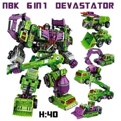 COOL NBK Devastator 6 In 1 Figure NBK GT New Cool Toy in Stock 38cm NoBox