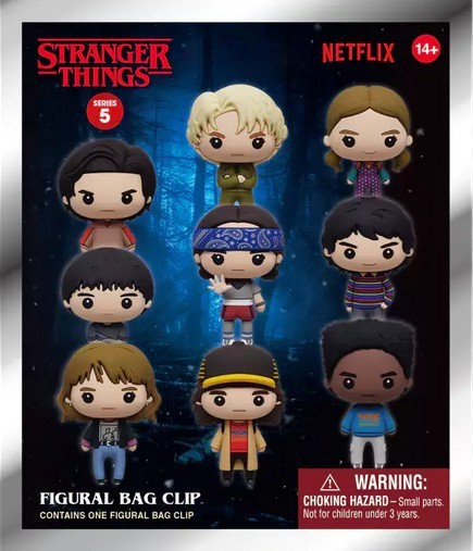 3D Figural Foam Bag Clip Stranger Things Series 5 Pack [1 RANDOM Figure]