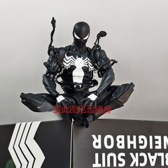 New In Box Mess Toys Symbiote Spider-Man Action Figure Toy With Extra Webbing