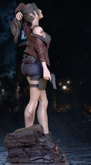 Custom 3D Printed Claire Redfield Figure Resident Evil (25cm) Hand-PaintedStatue