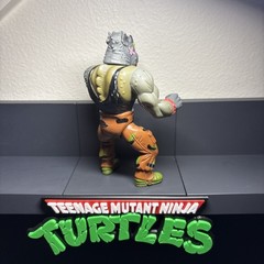 1991 Vintage TMNT Machine Gunnin’ Rocksteady Figure Teenage Mutant Turtles