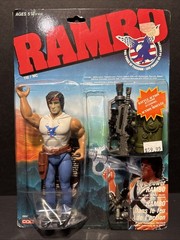 RAMBO: The Force of Freedom Fire-Power Rambo Figure 1985/86 Coleco W/ Shipper!