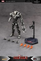 zd toys IRON MAN MARK 34 SOUTHPAW 1/10 action figure iron man 3 MARVEL ship July