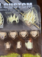 SH Figuarts DL Custom Goku Black Sanction Of Justice Yellow Pearlescent Head NEW