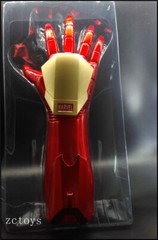 In US 1:1 Iron Man 1 Pair Gloves LED Light Gauntlet Hand Arm Cos Prop Model Toy