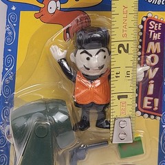 Rocky and Bullwinkle Micro Bend-Ems Boris & Rocky Toy Figure Lot Just Toys 2000