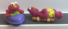 Hensons Sesame Street Bath Time Friends Elmo and Telly Monster Toys 3″ Toddler
