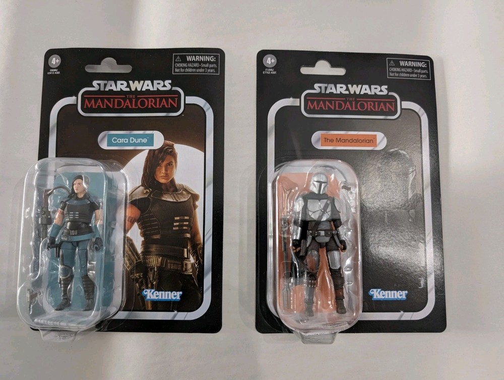 STAR WARS THE VINTAGE COLLECTION VC181 The Mandalorian & VC164 Cara Dune