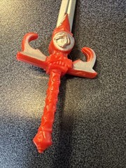 Vtg Thundercats Lion-O SWORD OF OMENS original 1985 RED & SILVER Accessory
