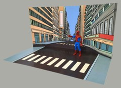 Custom Display Retro Comic Book City Marvel DC 3.75 Inch Scale Free Shipping