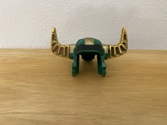 Power Rangers Original Bull Head Green Helmet with Horns Zeo Megazord – Original