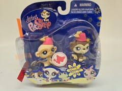 Littlest Pet Shop 834-835~Happiest Chimpanzee & Monkey + 836-837 Funniest New