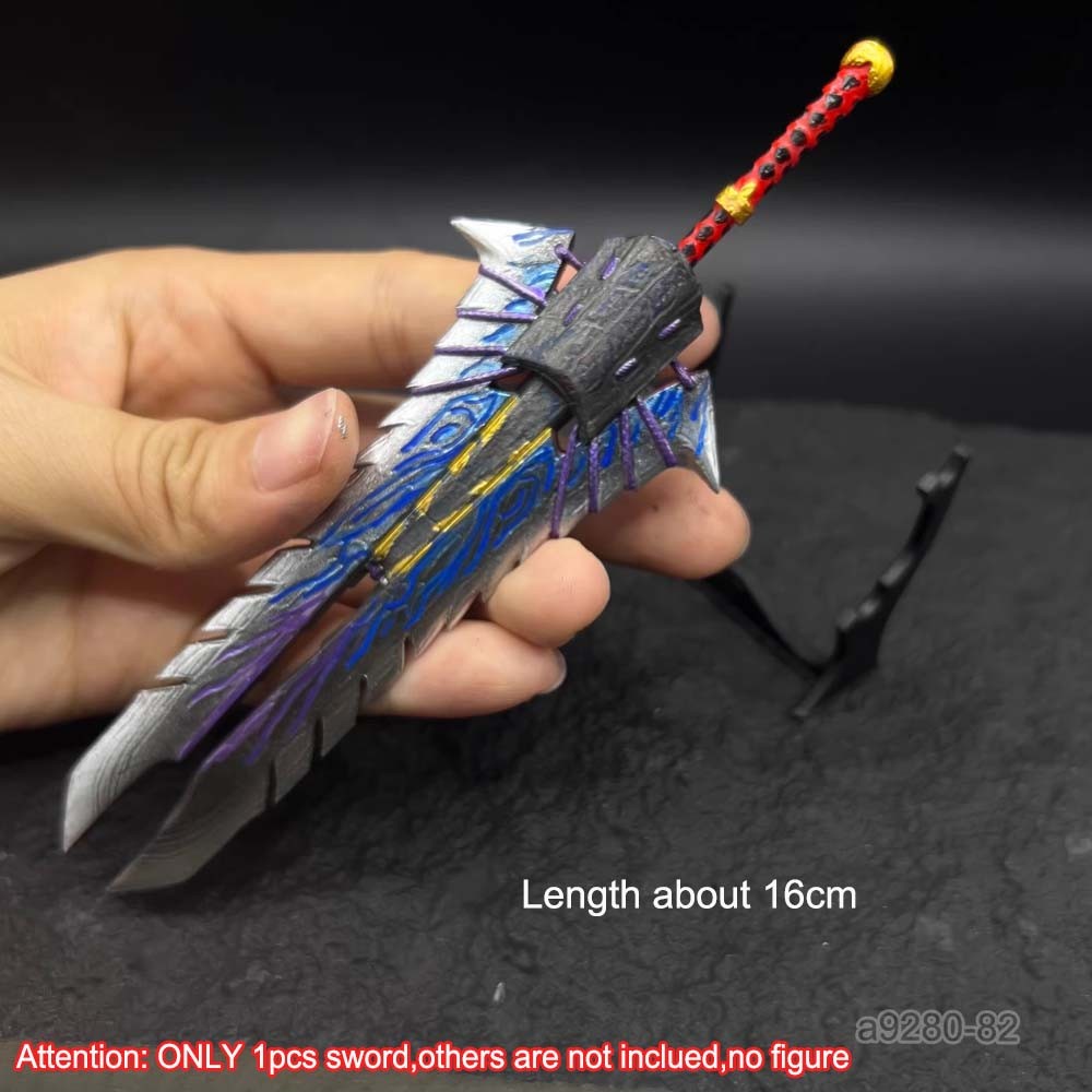 New Hand-painted 1/12 Big Sword Knife Weapon Model For 6″ Action Figure Body