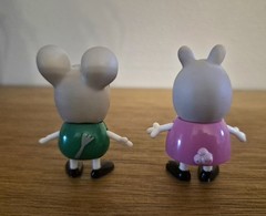 Official Peppa Pig 5 Figure Lot George Edmond Elephant Suzy Sheep ABD Ltd 2.5″