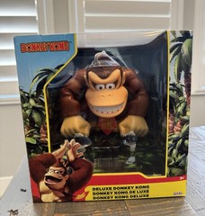 JAKKS Pacific Donkey Kong Deluxe Action Figure Plastic Brown/Tan/Red Boxed