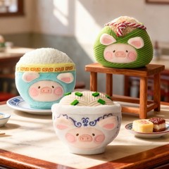 Toyzero LuLu The Piggy Dim Sum House Food Hunter Series Confirmed Blind Box