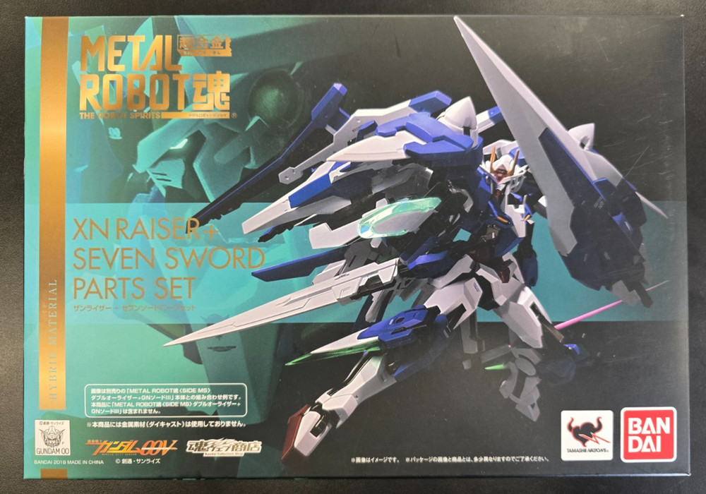 Metal Robot Spirits XN RAISER + SEVEN SWORD PARTS SET Gundam 00 Bandai Complete