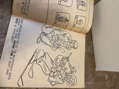 Vintage Gi Joe Coloring Book And Promotional VHS Tapes And Sgt Savage Backers