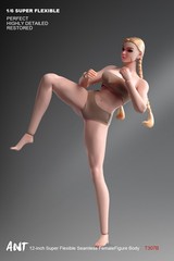 US 1/6 Female Suntan Big Bust Plump Silicone Seamless Body For 12″ Action Figure