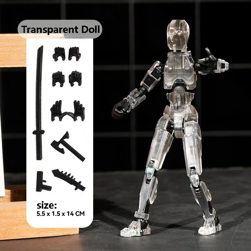 Titan13, Dummy 13, T13 Action Figure,Toy Robot, 3D Printed