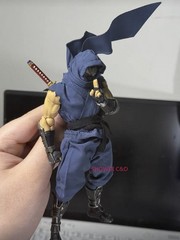 1/12 Custom Wired Blue/Red Outfit for Kaiyodo Ryu Hayabusa Action Figure Body